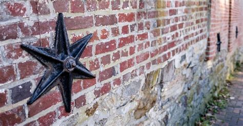 metal star on a house|cast iron stars on buildings.